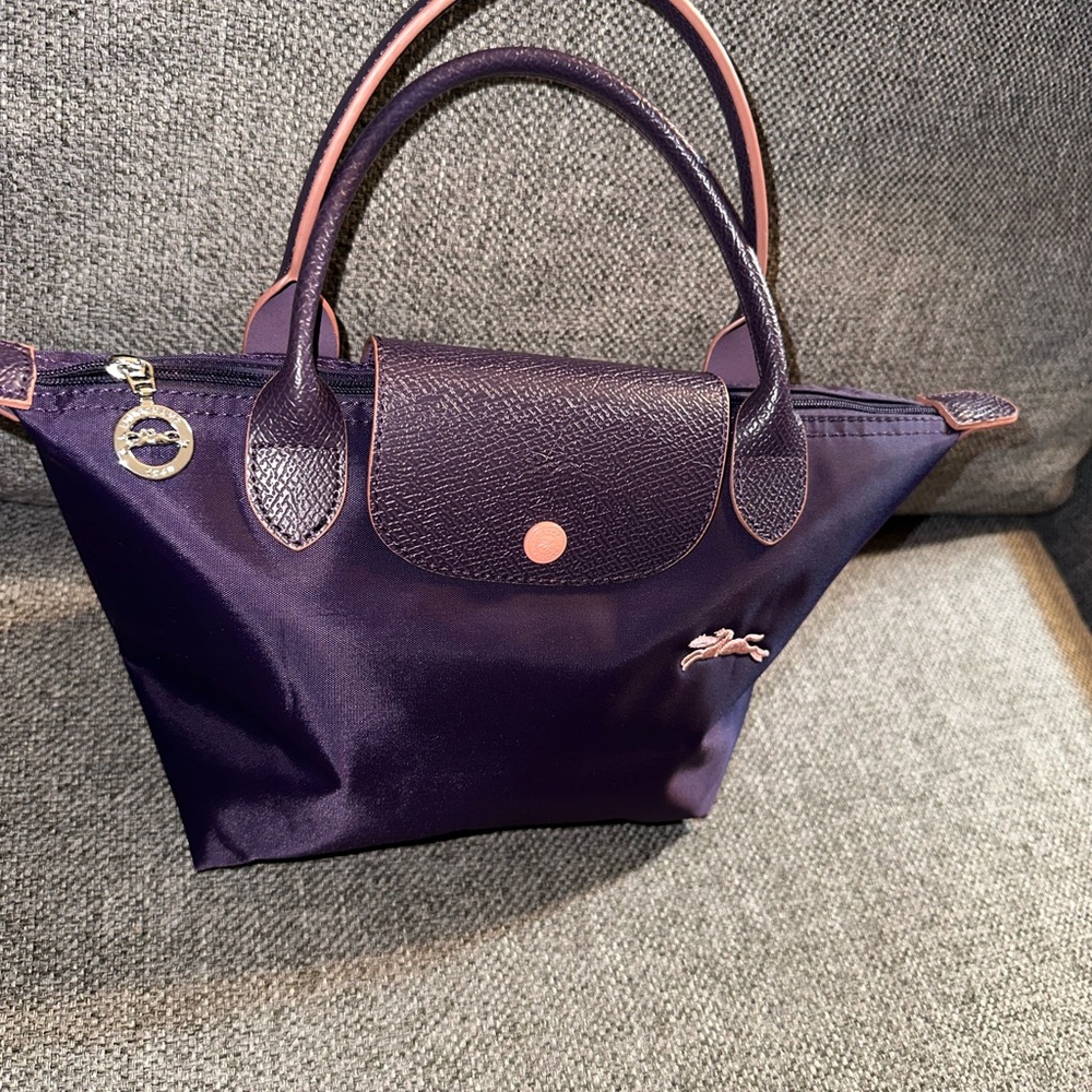 Authentic Longchamp mini Elegant Navy Blue Tote Bag - Picture 14 of 14
